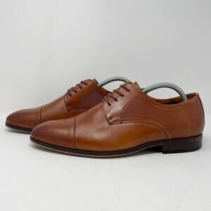 Florsheim Brown Leather Calipa Cap Toe Oxfords Mens Size 9